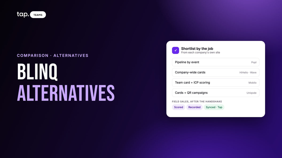 Blinq alternatives: a shortlist by the job, from each company's own site