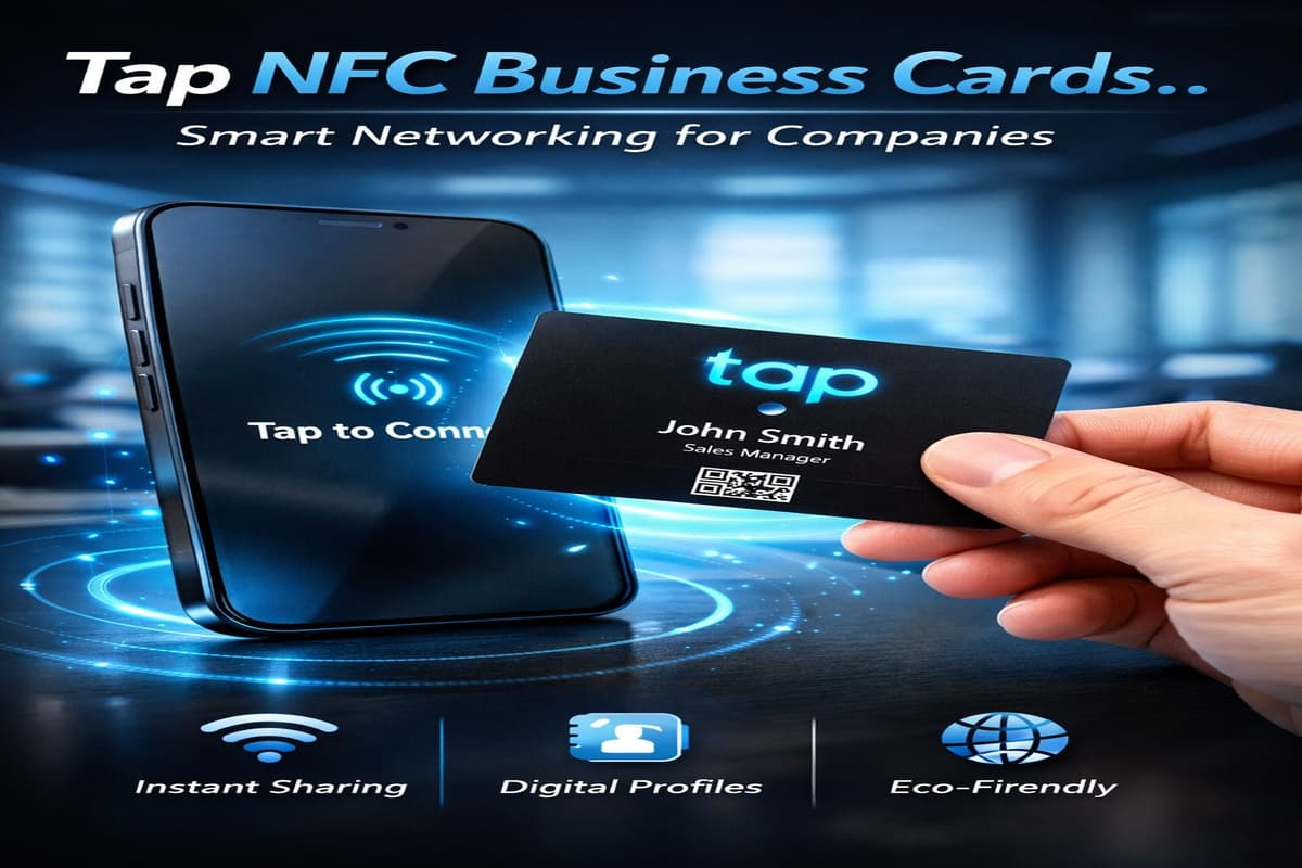 Tap NFC Business Cards.. Smart Networking for Companies