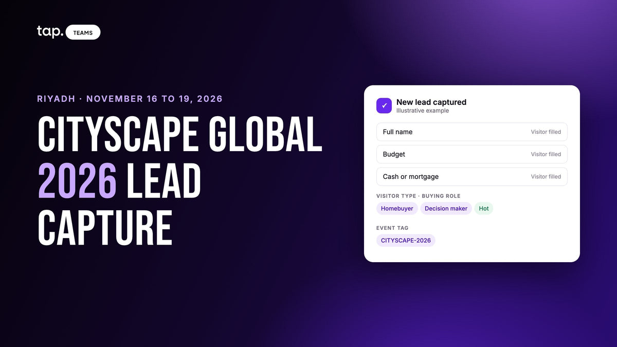 Cityscape Global 2026 lead capture plan for real estate exhibitors in Riyadh, November 16 to 19