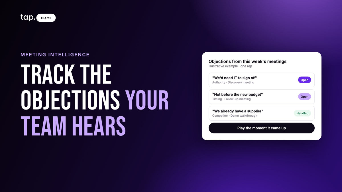How to track the sales objections your field sales team hears