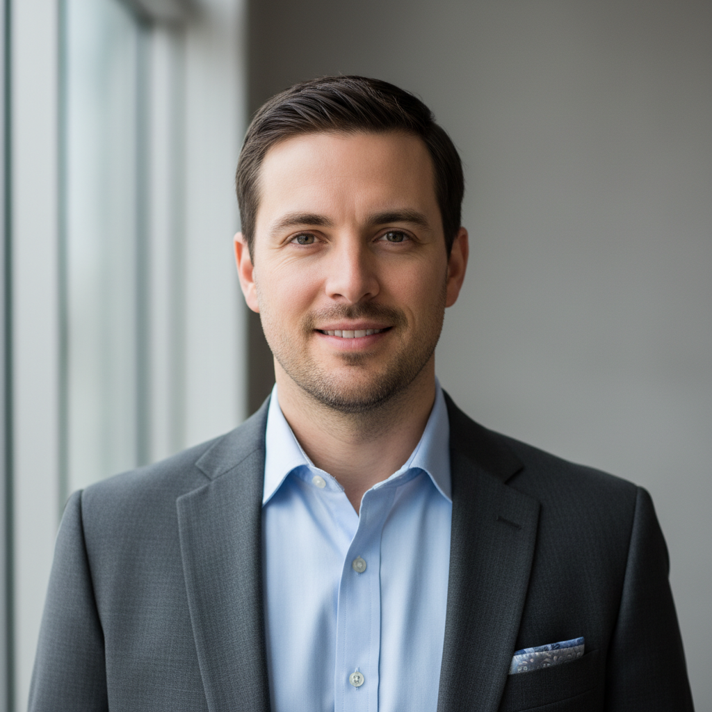 Human (not cartoon style) male portrait avatar wearing shirt